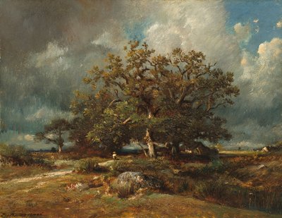 De oude eik door Jules Dupré